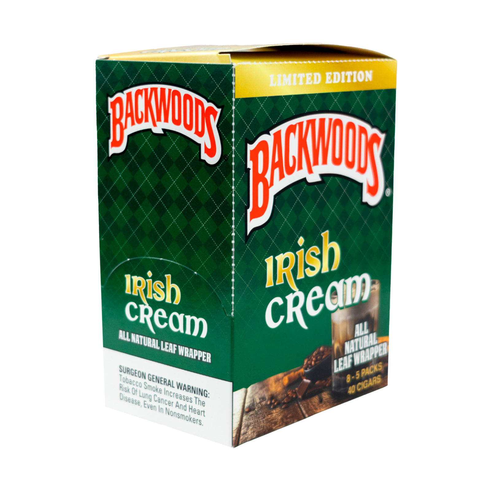Backwoods Irish Cream cigarillos box