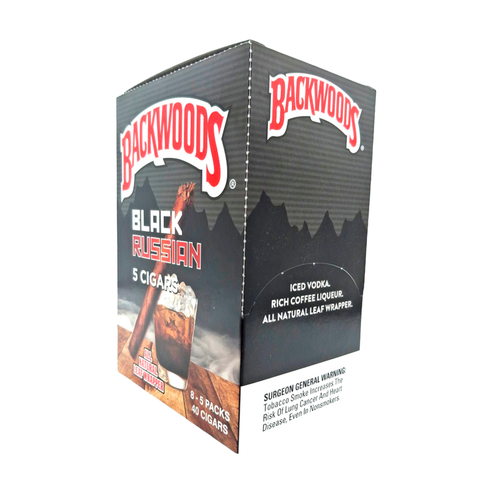 Backwoods Black Russian cigarillos box