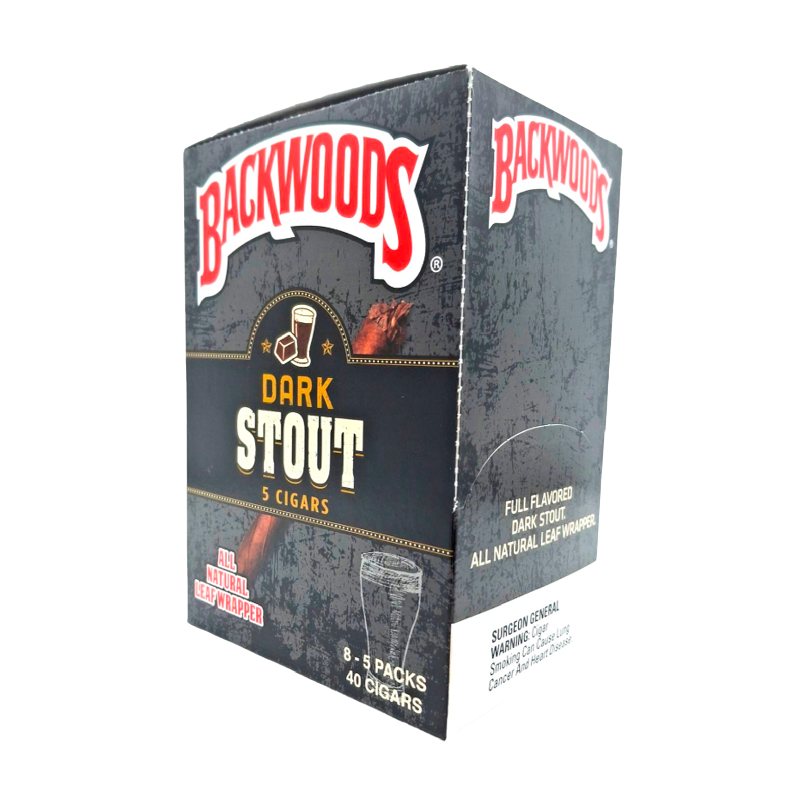 Backwoods Dark Stout cigarillos box