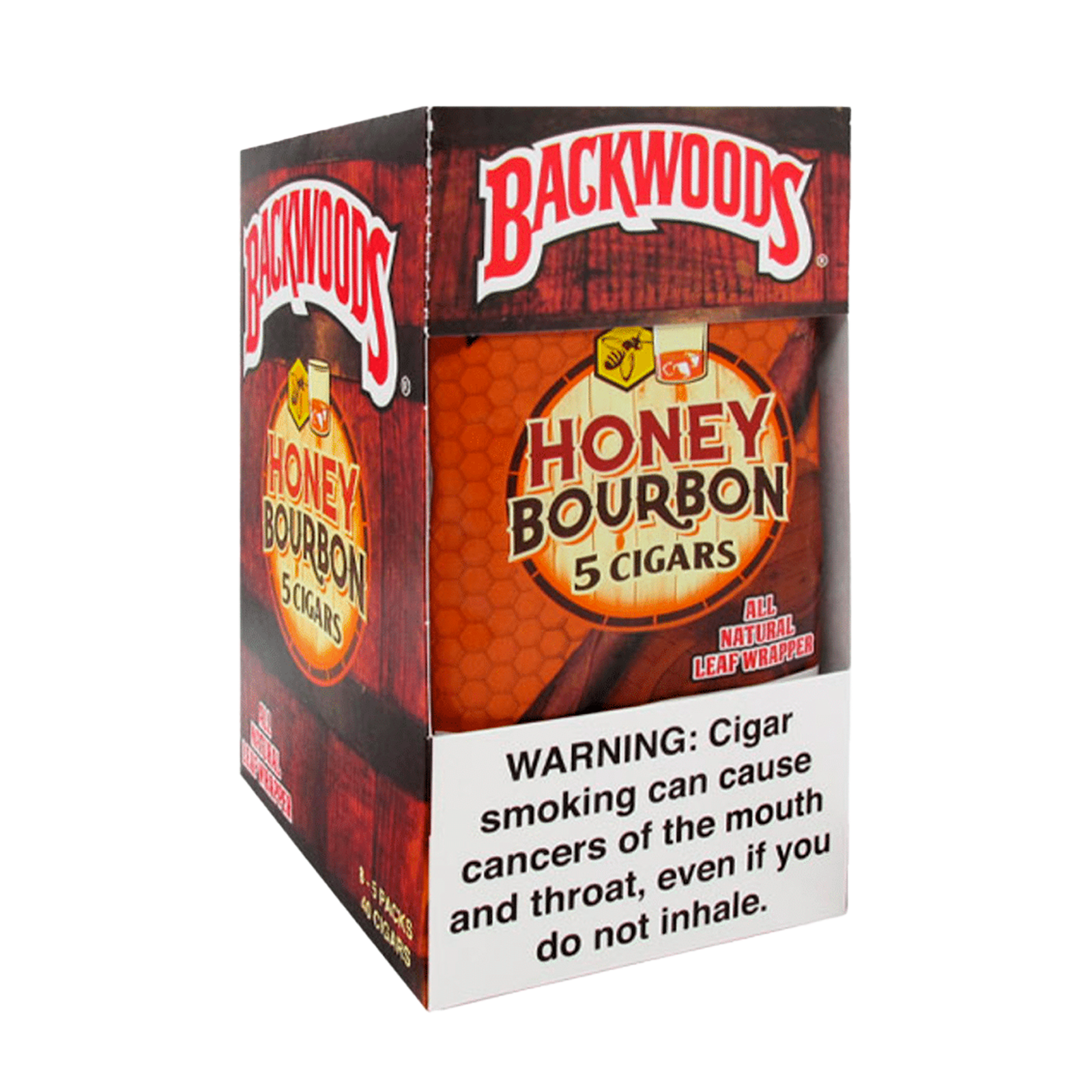 Backwoods Honey Bourbon cigarillos box