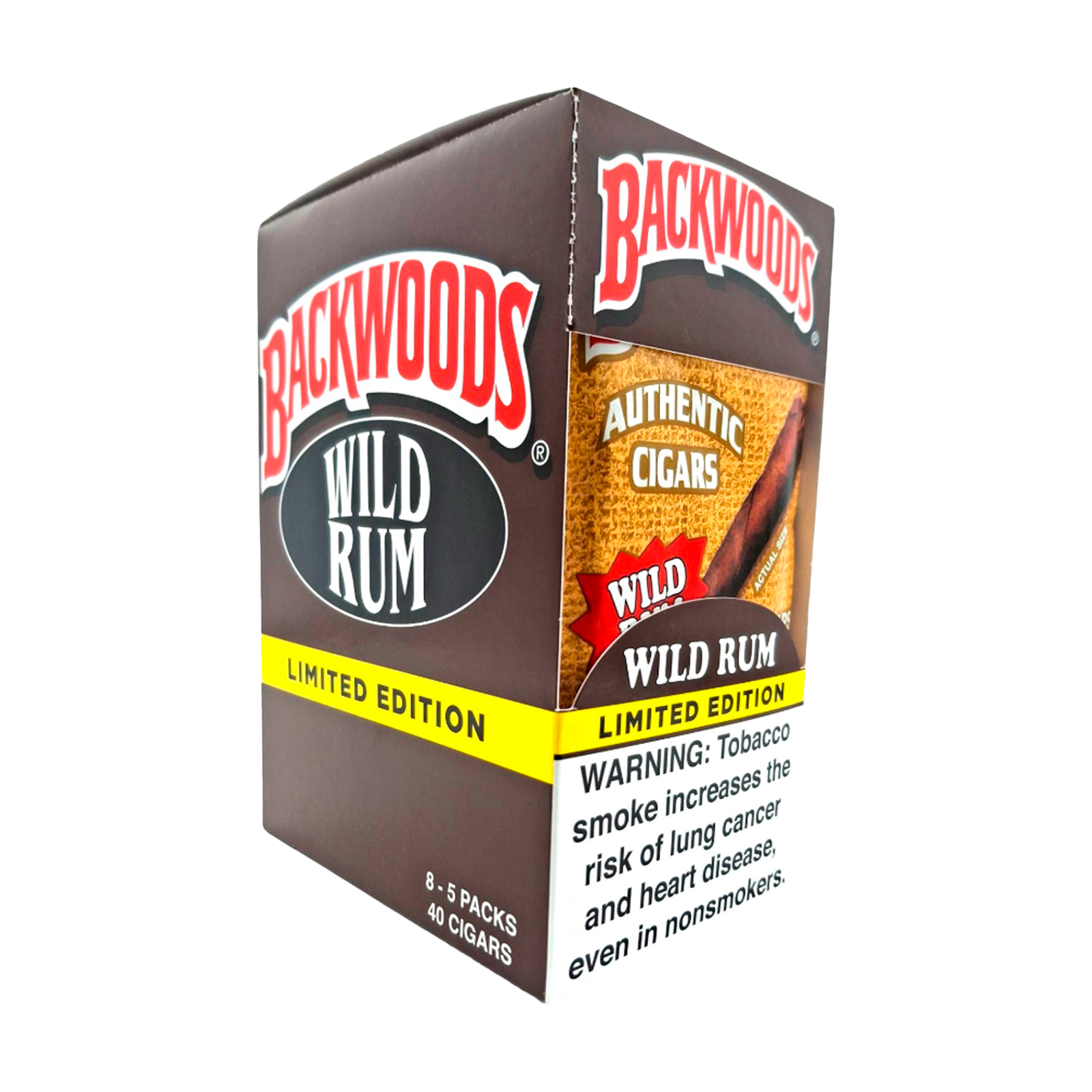 Backwoods Wild Rum cigarillos box